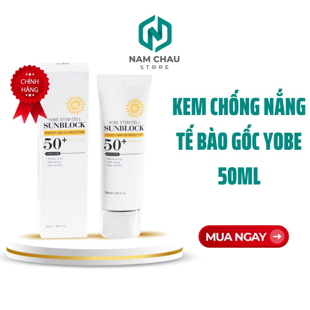 Kem chống nắng tế bào gốc Yobe (Yobe Stem Cell Sunblock) 50ml