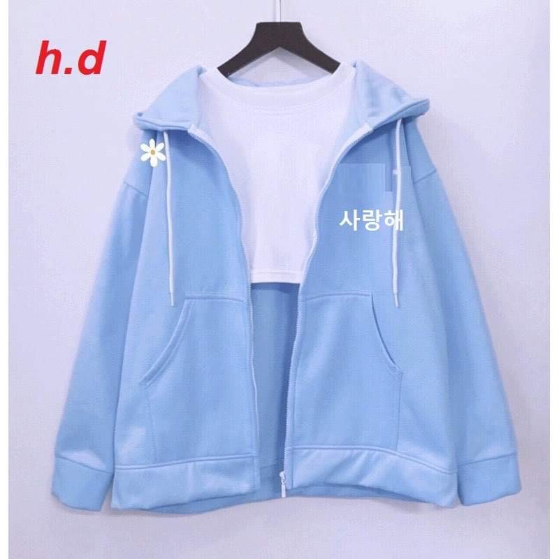 Áo khoác nỉ chữ hàn HDA1120