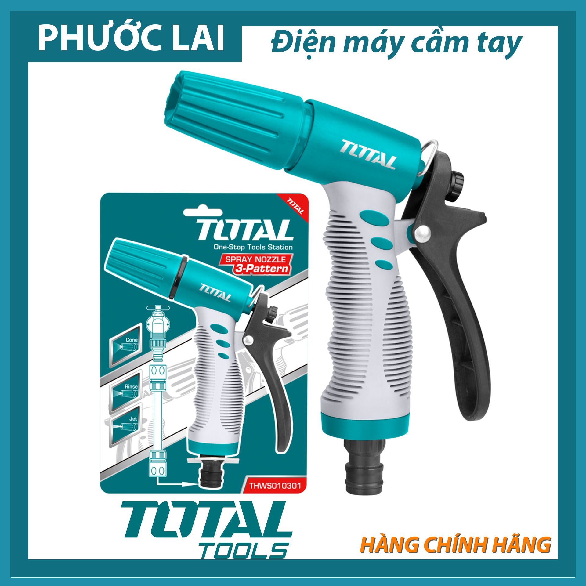 Đầu phun nước  xịt rửa Total THWS010301