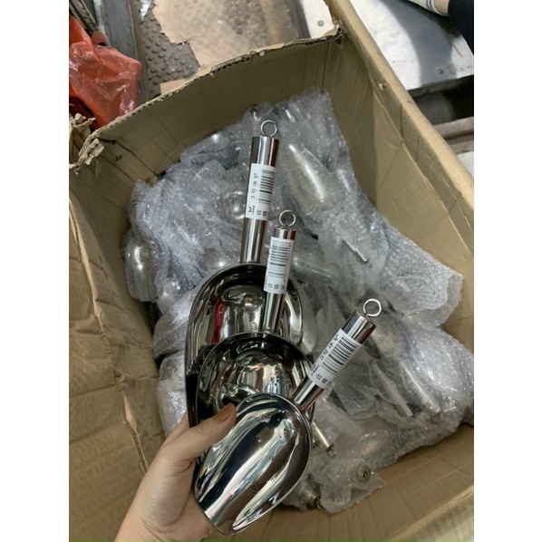 XẺNG XÚC ĐÁ INOX 304 (nhiều kích thước)