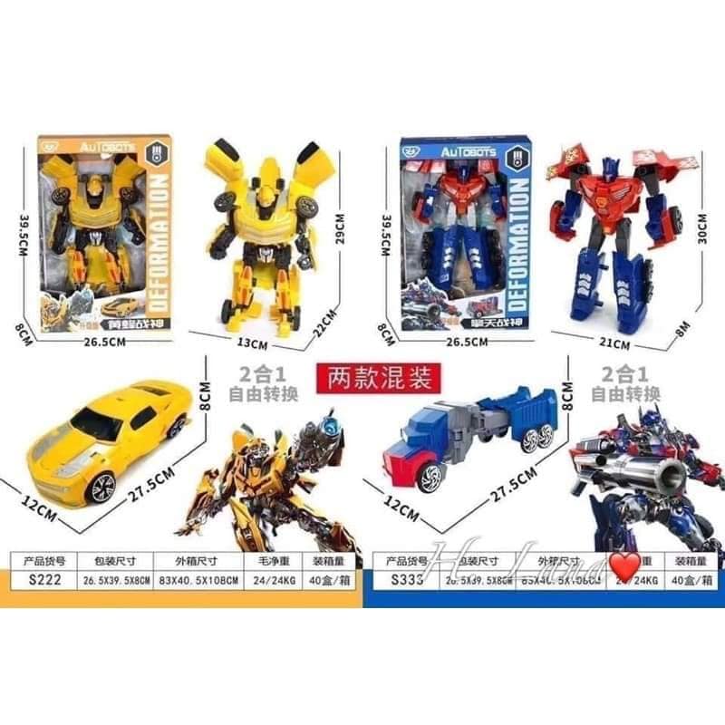 Đồ chơi robot biến hình bumblebee optimus prime dành cho bé