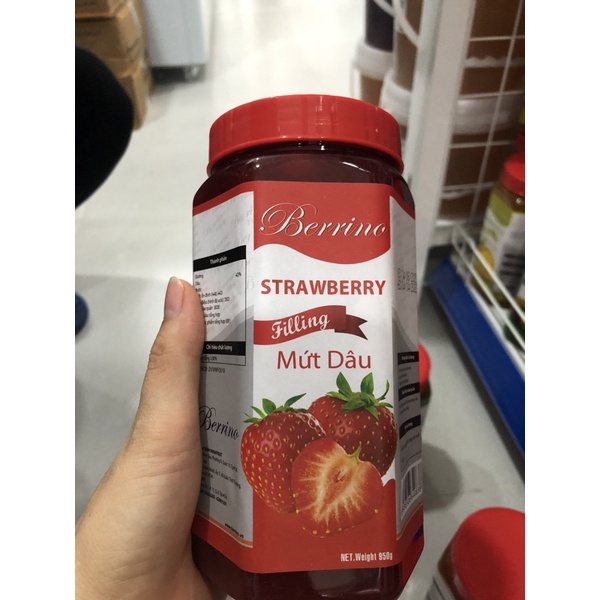 Mứt dâu tây berrino có xác 950g