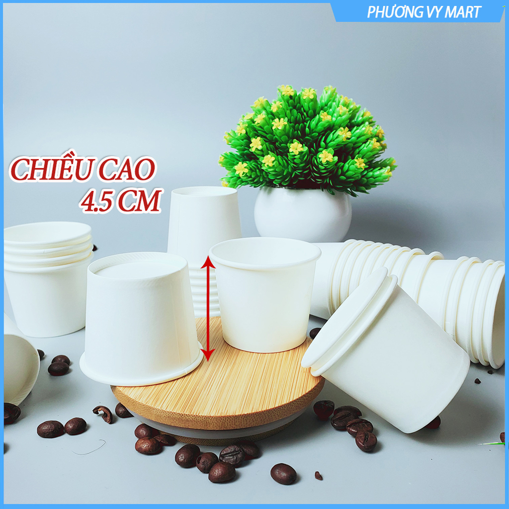Set 50 chiếc cốc giấy 75ml size 2,5 OZ cao cấp hàn quốc