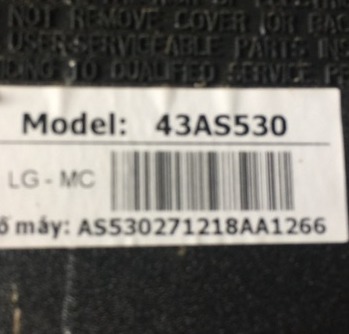 Bo mạch 43AS500, 43AS530, 43AS550