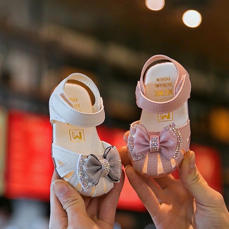 Sandal Nơ Cho Bé Gái Đế Mềm