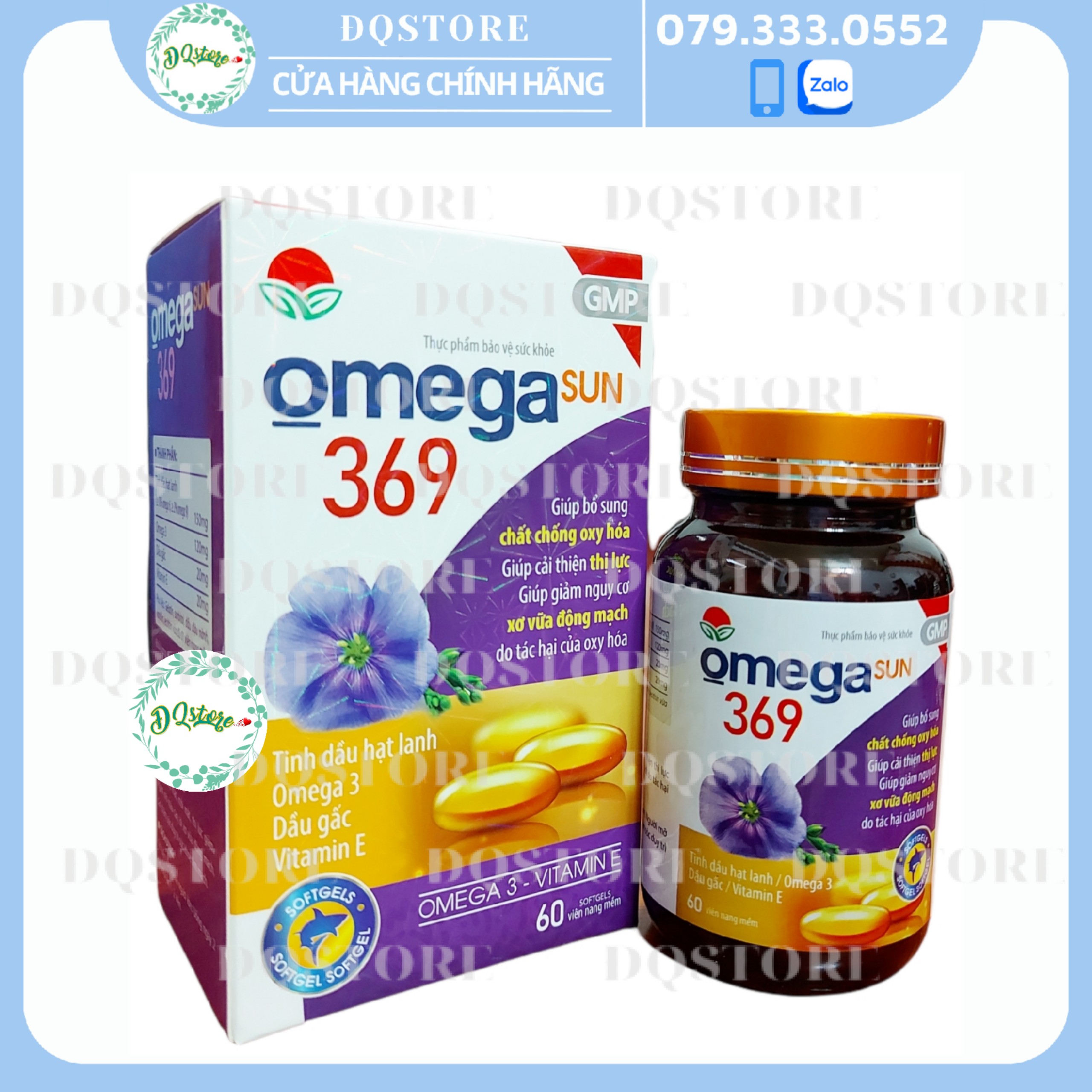 OMEGA SUN 369 - hộp 60 viên