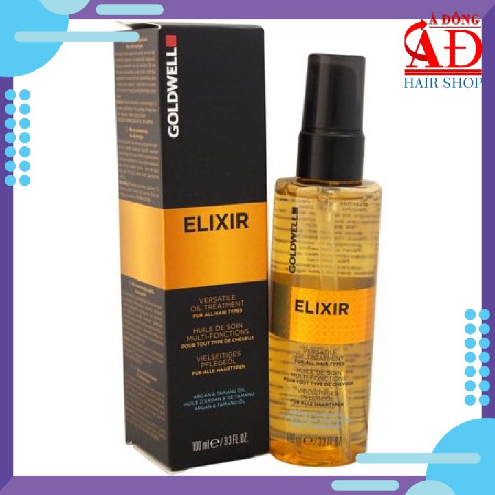 [+Tặng mũ trùm] Tinh dầu dưỡng tóc Goldwell Elixir cao cấp chính hãng Đức 100ml