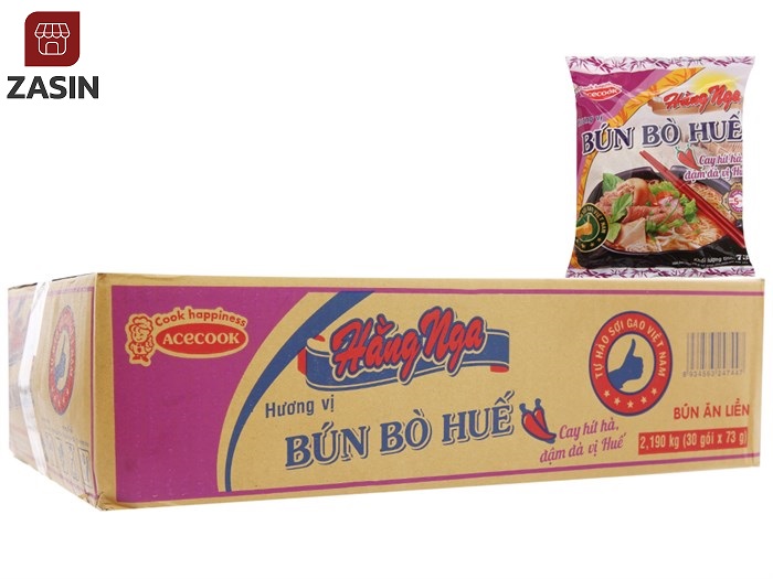 Gía sỉ 1 thùng Bún bò huế HẰNG NGA  ( 30 gói )