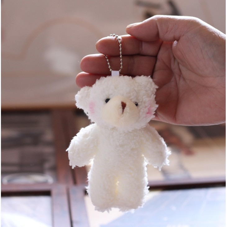 Móc Khóa Trang Trí Gấu Bông Siêu Dễ Thương