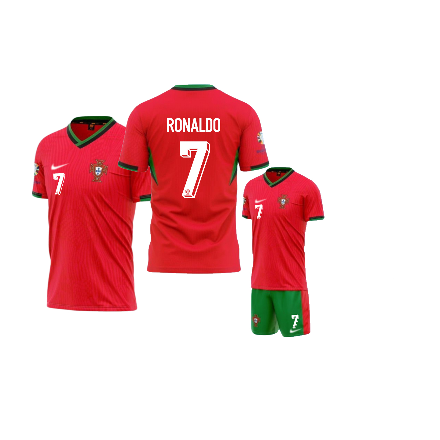 Bộ quần áo bóng Đá Idol CR7 Ronaldo – Đồ đá banh Bồ Đào Nha 2024