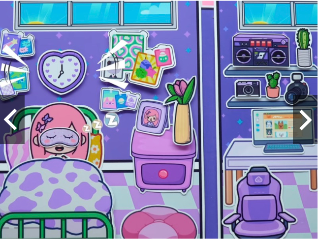 Ngôi nhà búp bê giấy Purple House