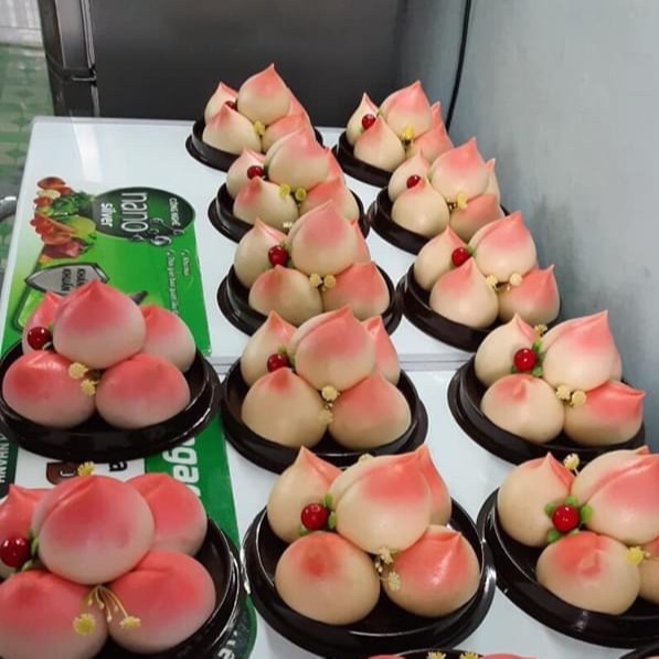 [HCM]bánh bao đào tiên ( không nhân set 5 bánh )