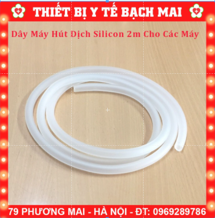 Dây máy hút dịch silicon 2m cho các loại máy