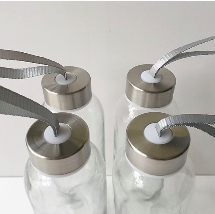 Bình thủy tinh có dây quai 500ml