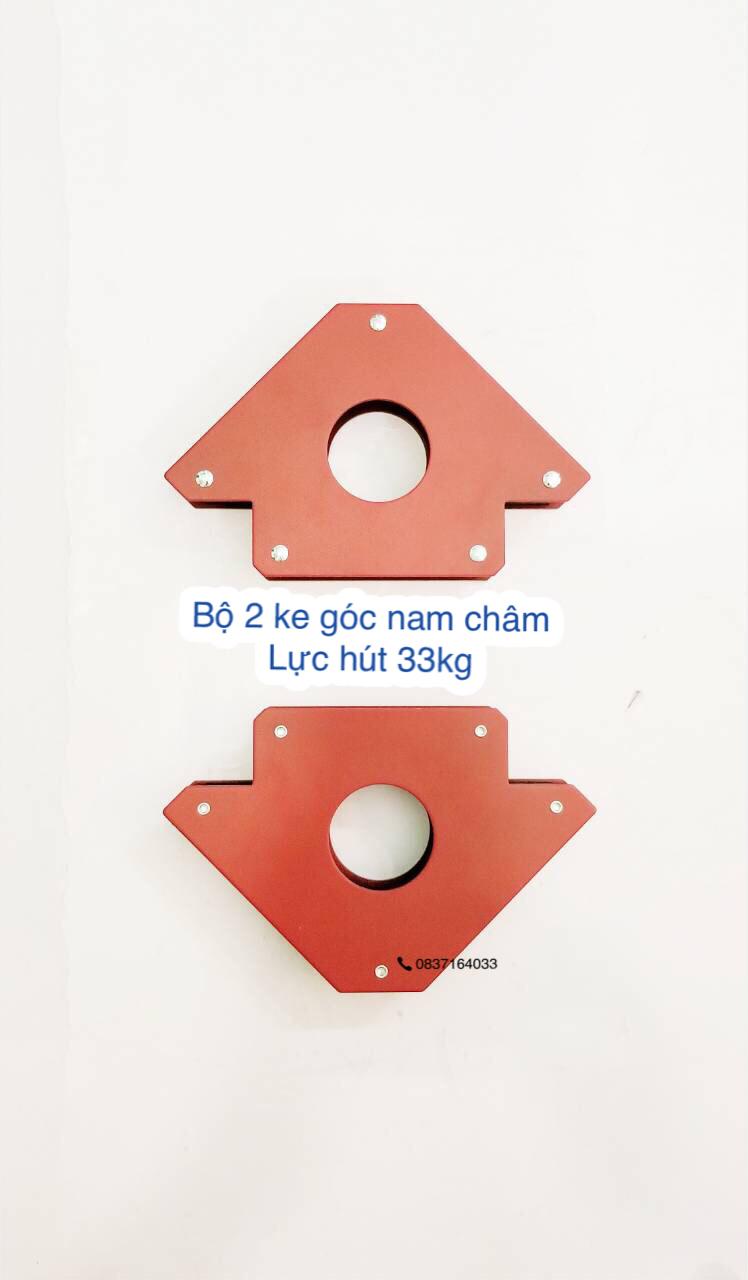 Bộ 2 ke góc nam châm lực hút 33kg - 75LBS