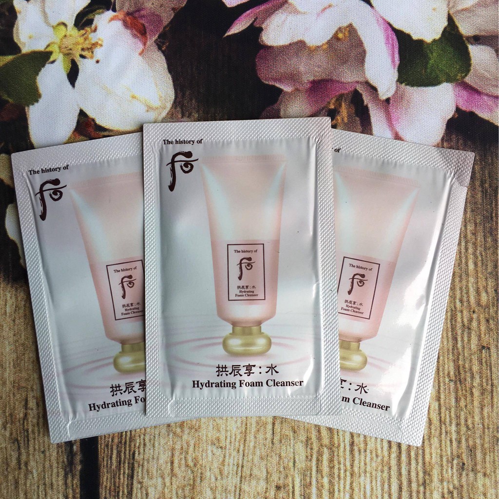 [HCM]combo 10 sữa rửa mặt Whoo hồng