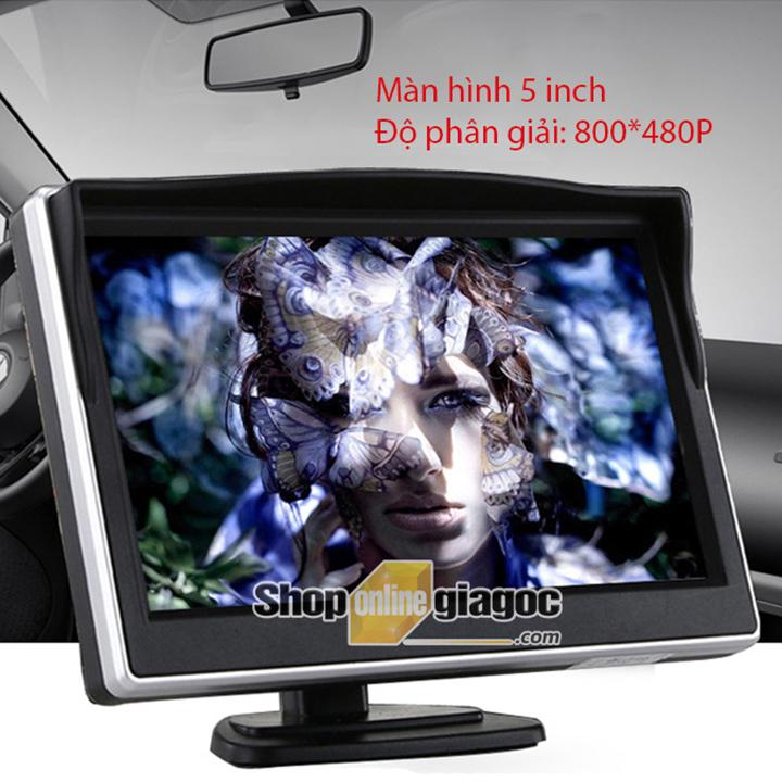 Combo Camera Cập Lề Ô Tô + Màn Hình 5 Inch 800x480P