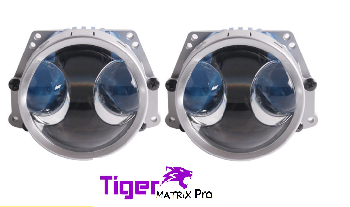 Đèn pha bi cầu led TIGER MATRIX PRO trợ pha laser 75w