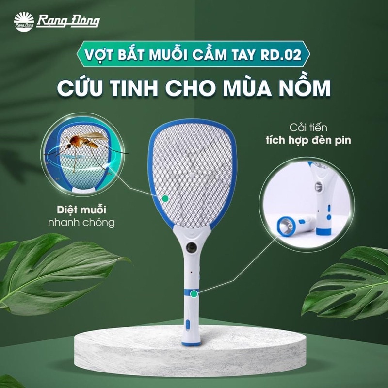 Vợt bắt muỗi điện tử Rạng Đông chính hãng(bảo hành 12 tháng)