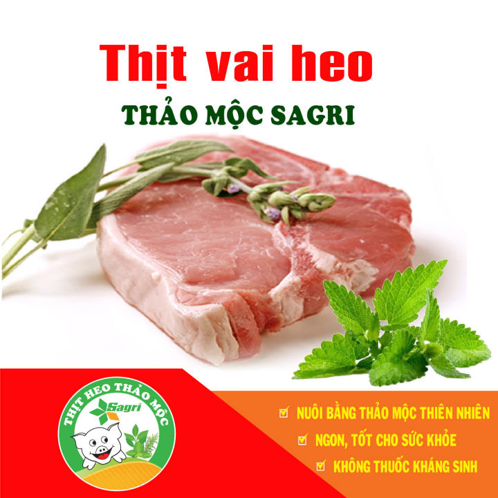 Thịt vai heo Thảo mộc 500gr - [Giao Ngay Tại HCM]