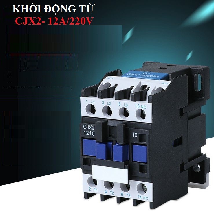 Khởi động từ 1 pha 220V 12A-CJX2