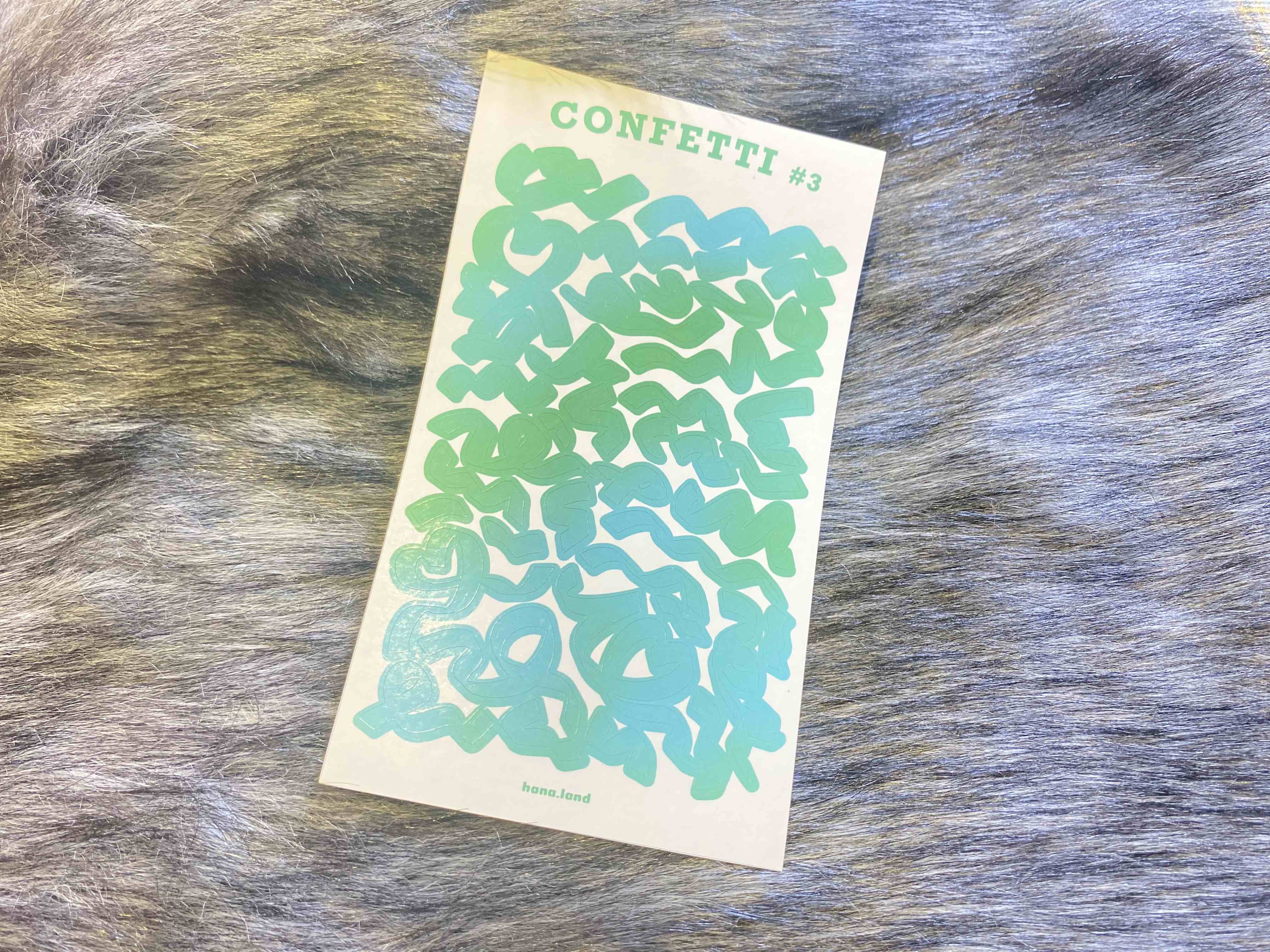 [Confetti #3] Sticker decal confetti pastel gradient hoa giấy #03 _ hanaland