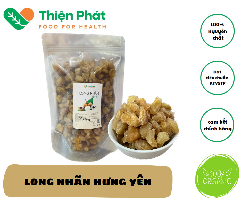 [HCM]Long Nhãn Hưng Yên Sấy Khô Loại Đặc Biệt| 500G
