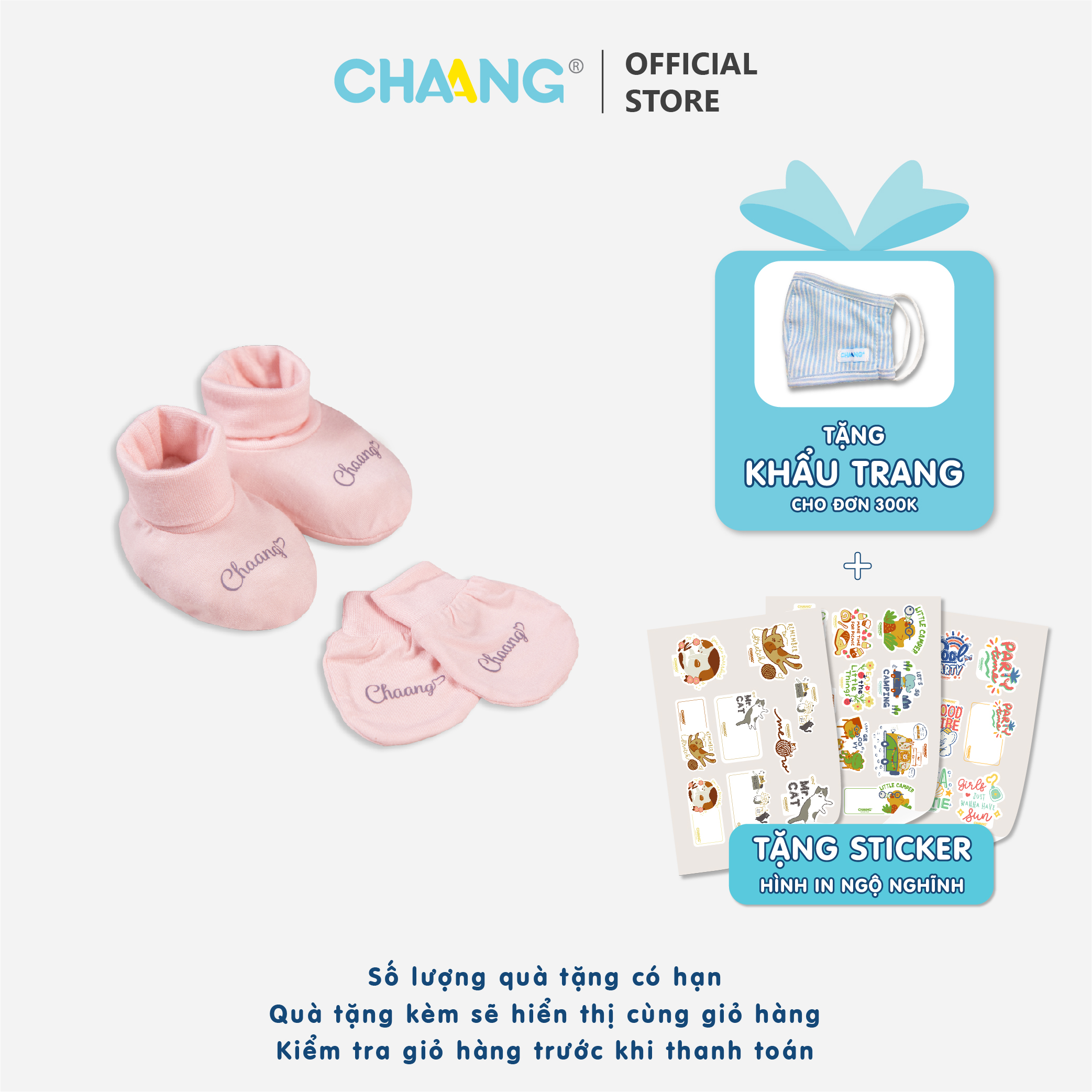 [CHAANG] Set bao tay bao chân cho bé sơ sinh Spring CHAANG