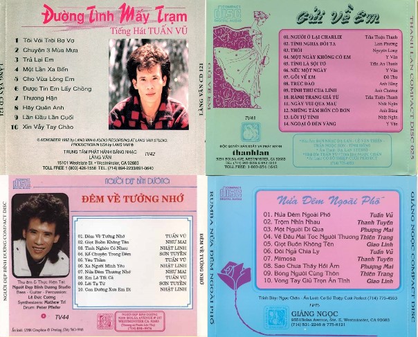 Bộ 4 Đĩa CD Tuấn vũ