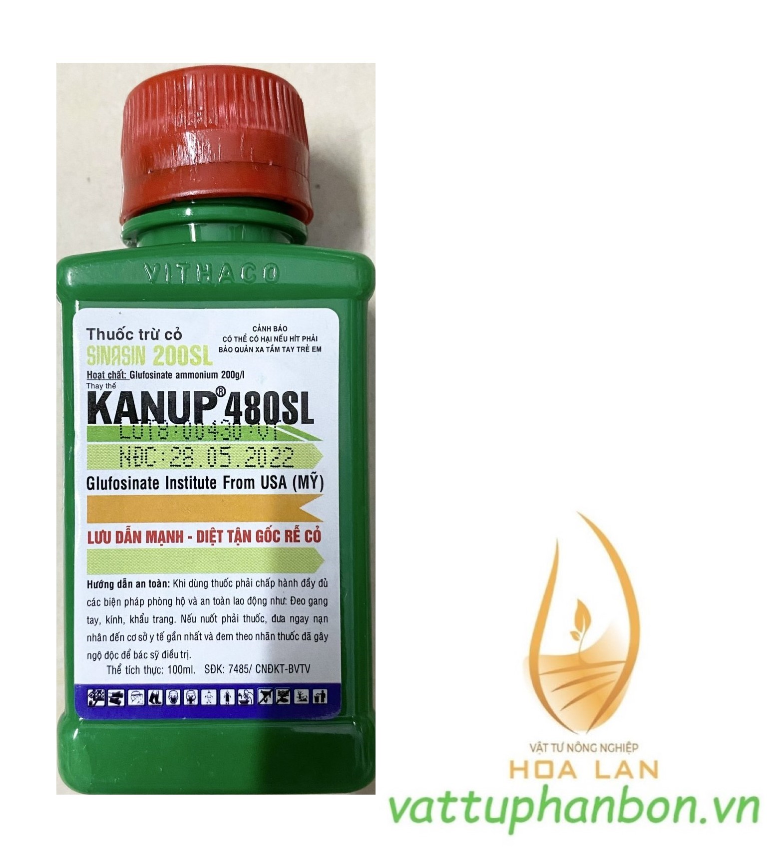 Kanup 480sl usa sinasin 200sl thuốc trừ cỏ lưu dẫn - #076b# 100ml