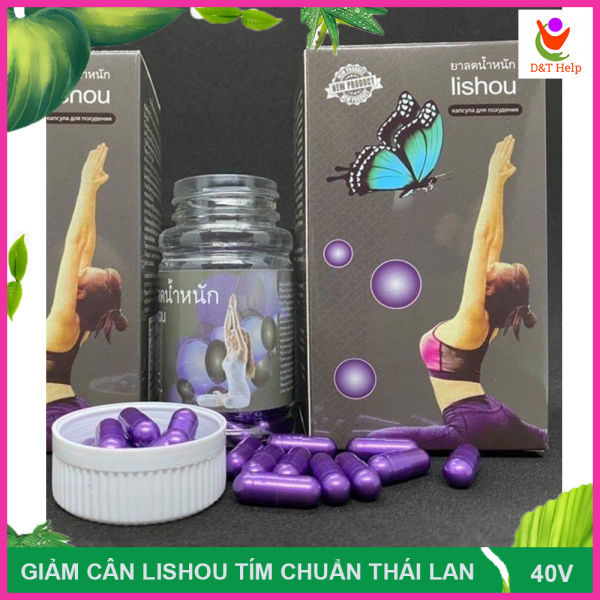 Viên uống giảm cân Lishou Tím hàng chuẩn Thái siêu giảm nhập khẩu