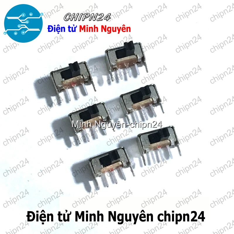 [5 cái] (K85) Công Tắc Gạt 2mm SS12D07 VG3 Thẳng (3 chân 2 vị trí) - HH000552
