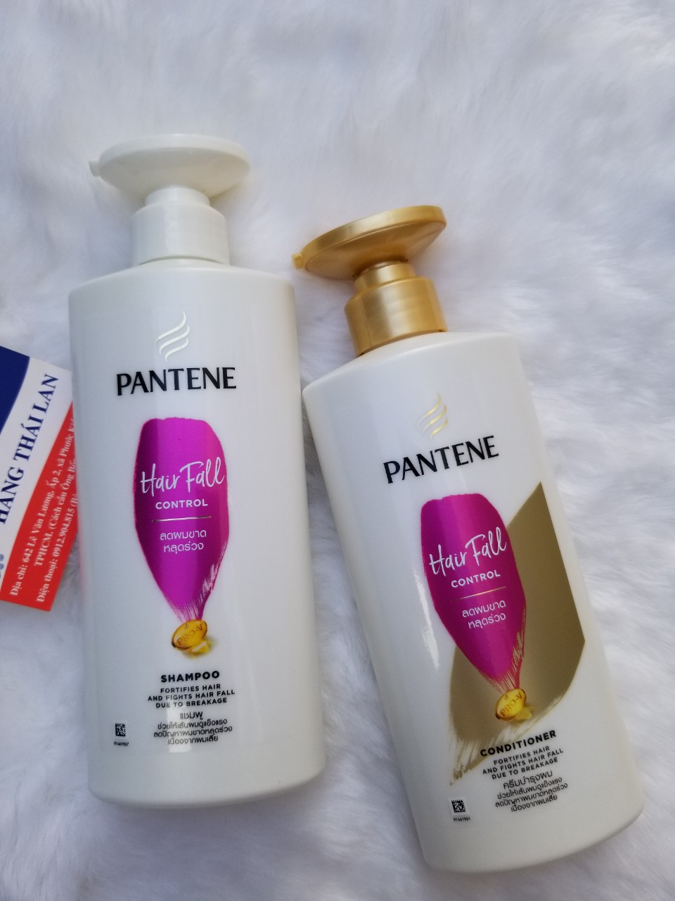 [HCM]Combo Dầu gội và Dầu xả Pantene Hair Fall Thái Lan - (Pantene Thái lan màu hồng chống rụng tóc)