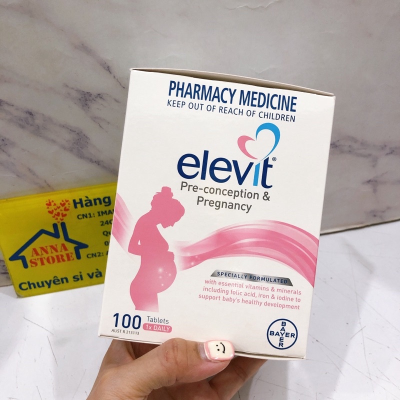 Elevit hồng và menevit mẫu mới