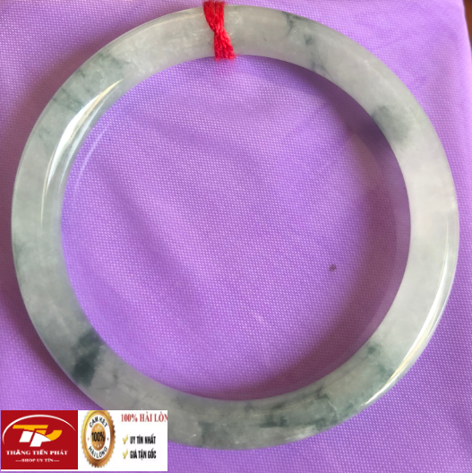 [HCM]{ BẢN ĐÁ A } Vòng tay đá cẩm thạch trắng ngò NB-160 sáng bónghàng bao đẹp đủ ni 50-58có tư vấn