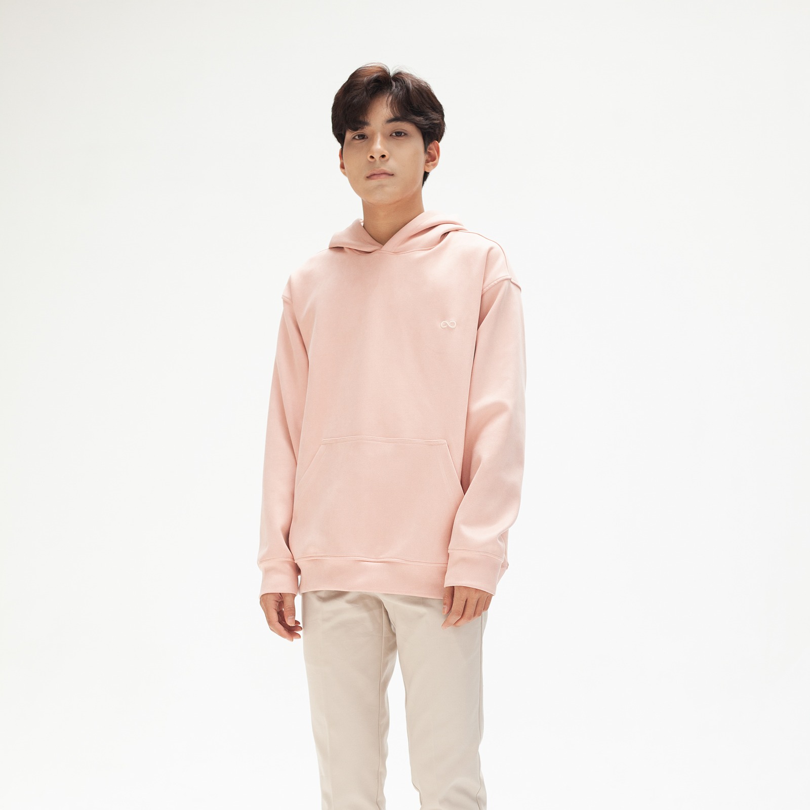 Áo hoodie basic da lộn LOOK SUEDUE HOODIE