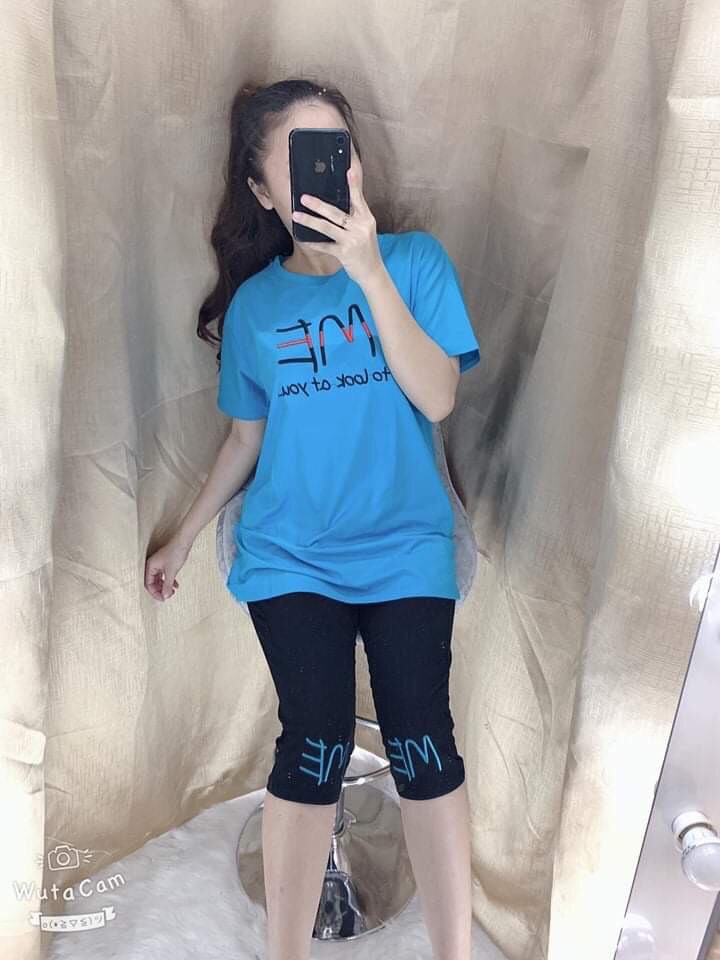 Bộ lửng ngố mặc nhà thêu chữ ME ( có size đại )