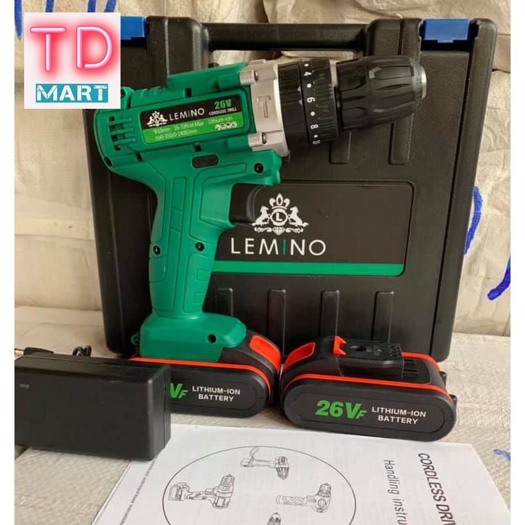 Máy Khoan Pin Limino 26V 100  Lõi Đồng