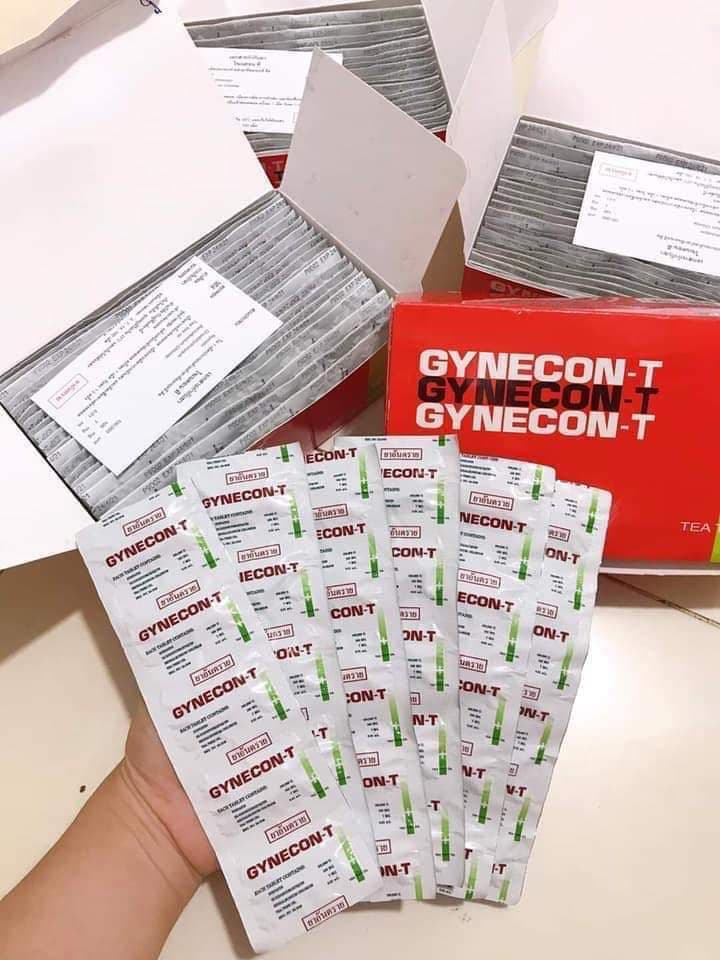 Combo 5 vỉ Viên đặt Phụ Khoa GYNECON Thái Lan (Hương Trà Xanh)