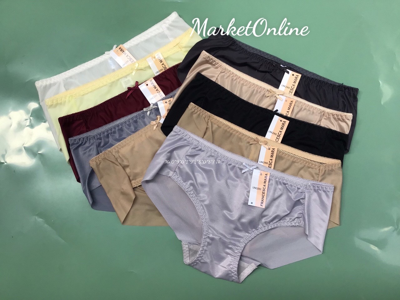 Combo 5 Quần Sịp Lót Nữ Không Lộ Viền Dáng Thể Thao Chất Vải Voal Thoáng Khí Không Gây Dị Ứng Mặc Hàng Ngày MarketOnline MR031 M-3XL