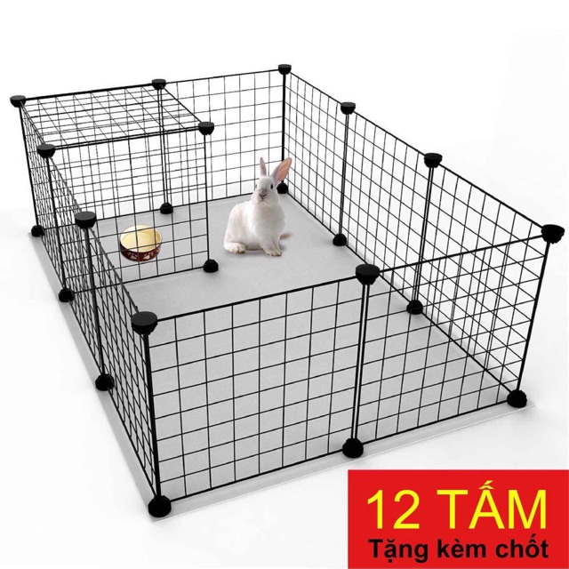 [HCM][FREESHIP ❤️] COMBO 12 TẤM LƯỚI GHÉP CHUỒNG QUÂY CHO CHÓ 35x35 -TẶNG KÈM 24 CHỐT