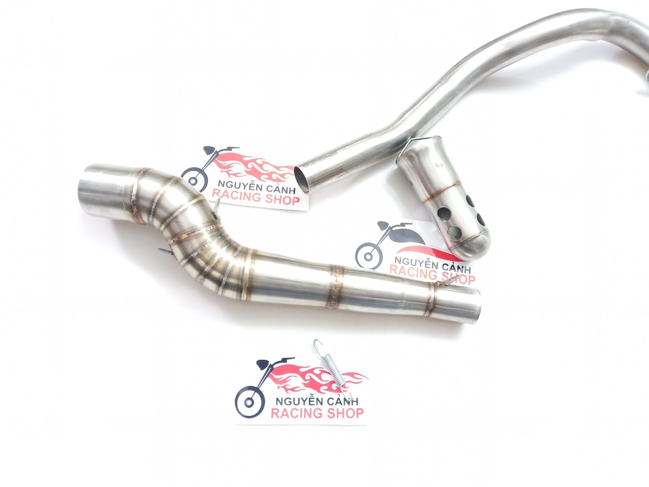 combo cổ pô 2 khúc tiêu pô STB VH raider Fi satria Fi