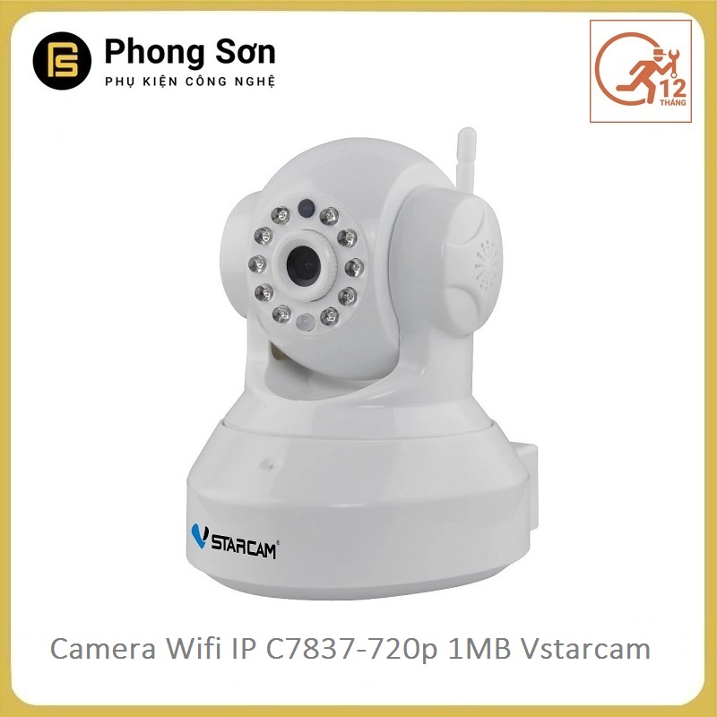 Camera  wifi ip C7837 720p Vstarcam (màu đen+trắng )