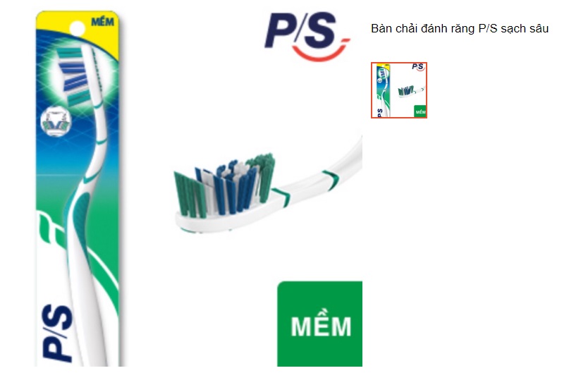 Bàn chải đánh răng P/S sạch sâu