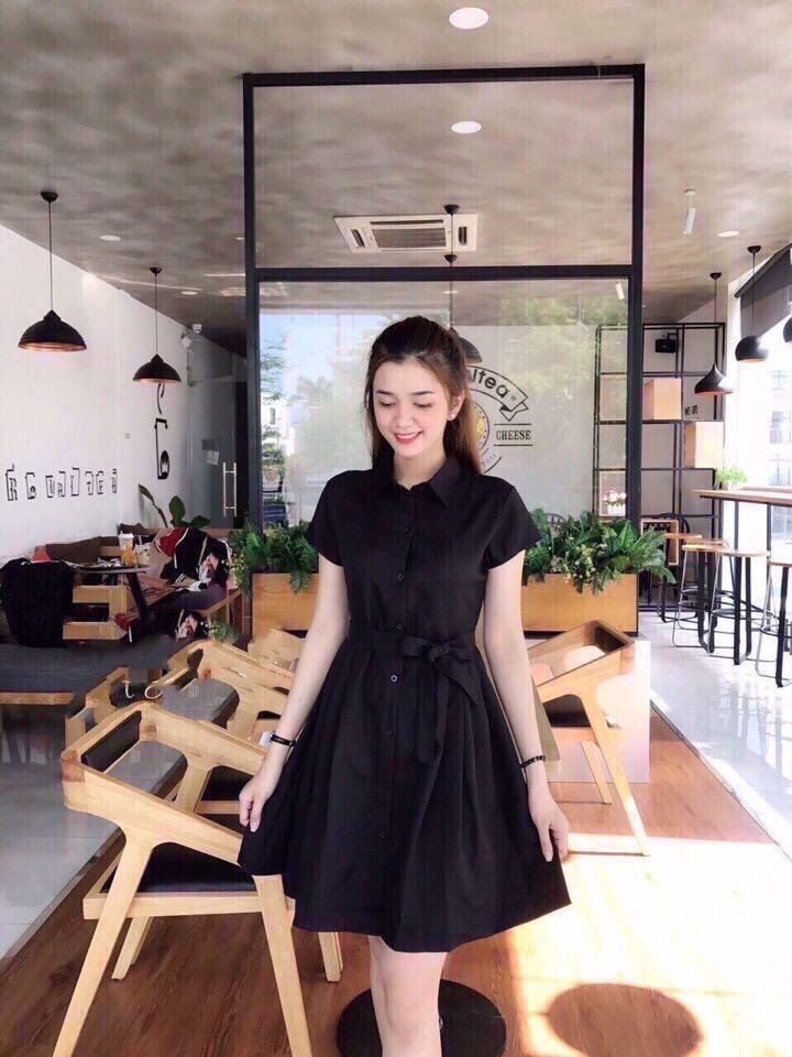 [HCM]ĐẦM SƠ MI SIÊU XINHKIỂU CÁCH TIỂU THƯ -QC39
