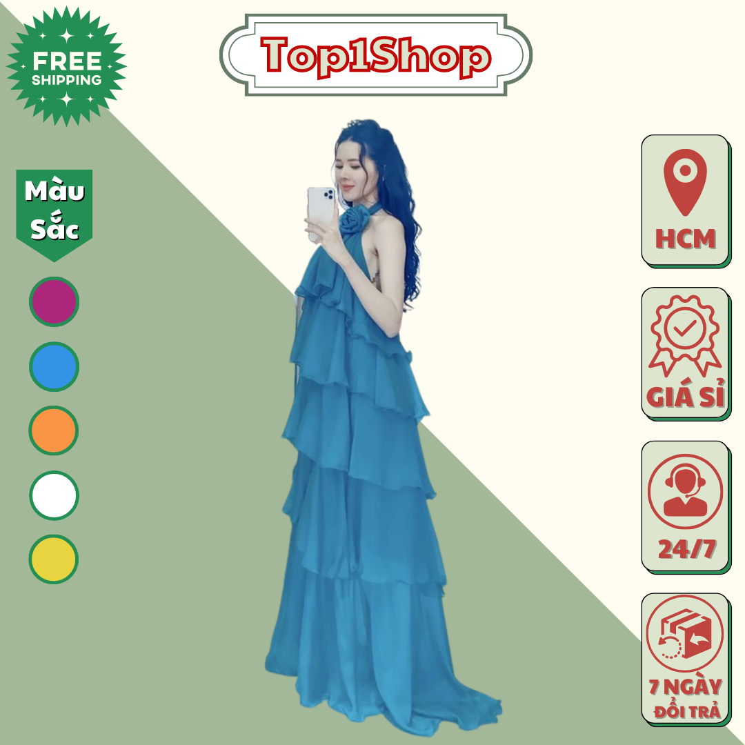 ĐẦM MAXI 5 TẦNG NHIỀU KIỂU HOT ĐI BIỂN