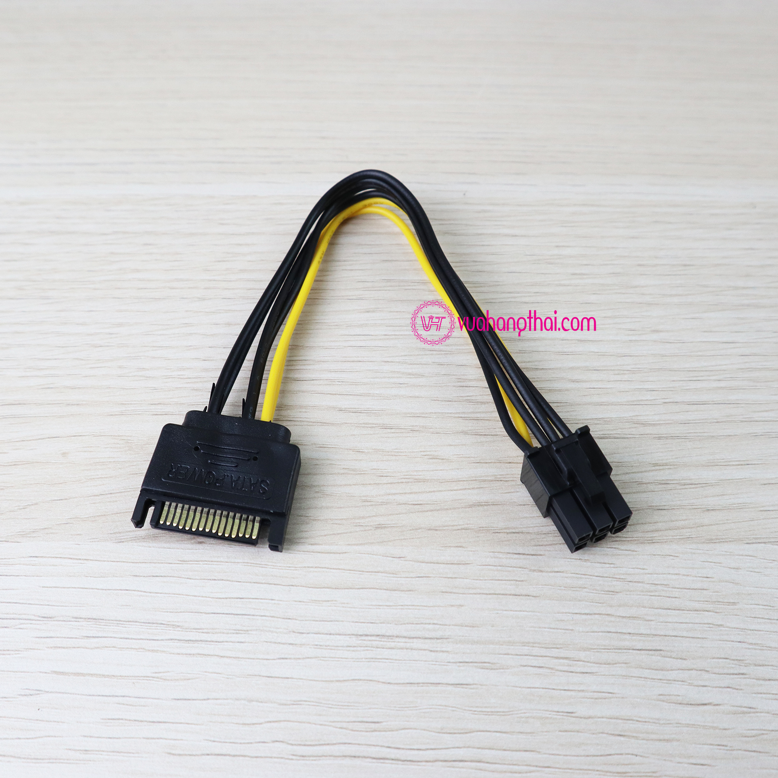 Cable converter Sata power 15 pin to 6 pin PCI-E for graphics card họa computer