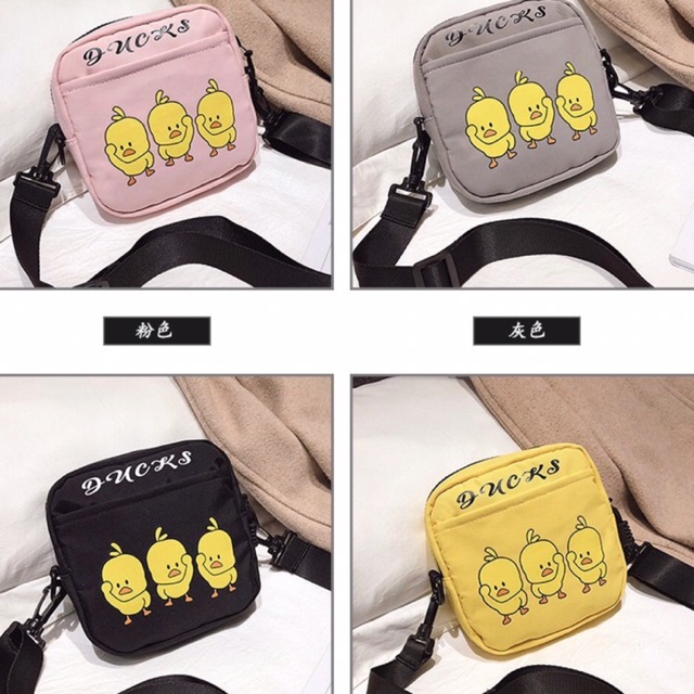 Túi đeo chéo mini - vịt duck 3 con