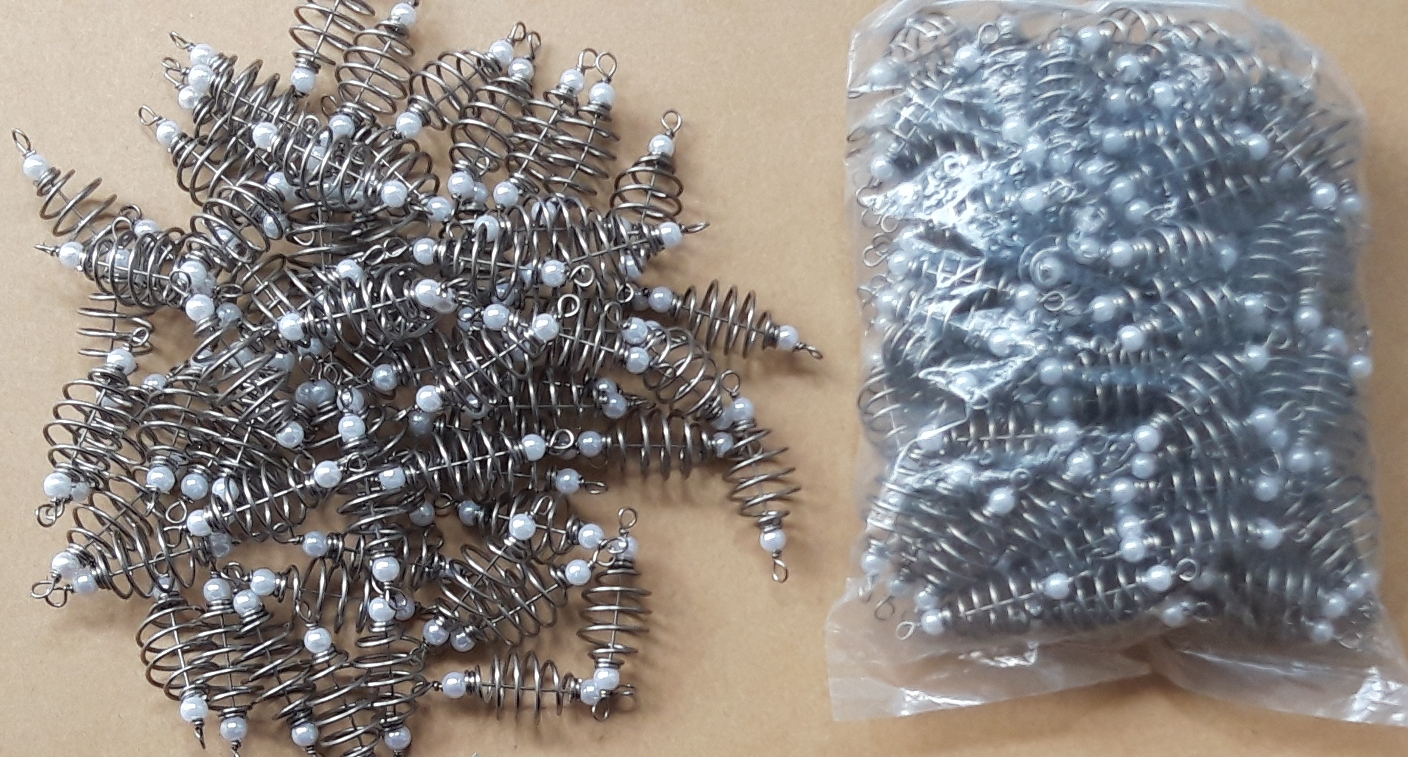 Lò xo lăng xê câu cá số 1, Số 2, Số 3, Số 4, Bịch 100 cái.