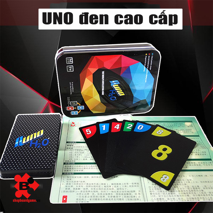 Bài Unq đen nylon 100% kháng nước có kèm hộp thiếc